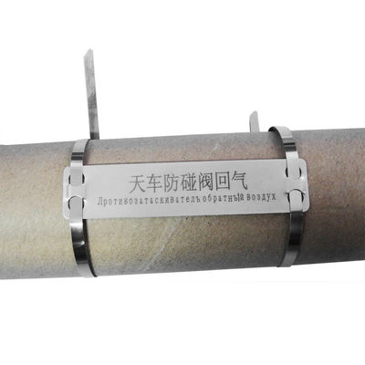 China Etiquetas grabadas aduana del cable del acero inoxidable para la sustancia química de marcado de los objetos resistente proveedor