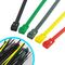 Bridas de plástico eléctricas comerciales coloreadas multi, lazos de alambre de nylon del impermeable proveedor
